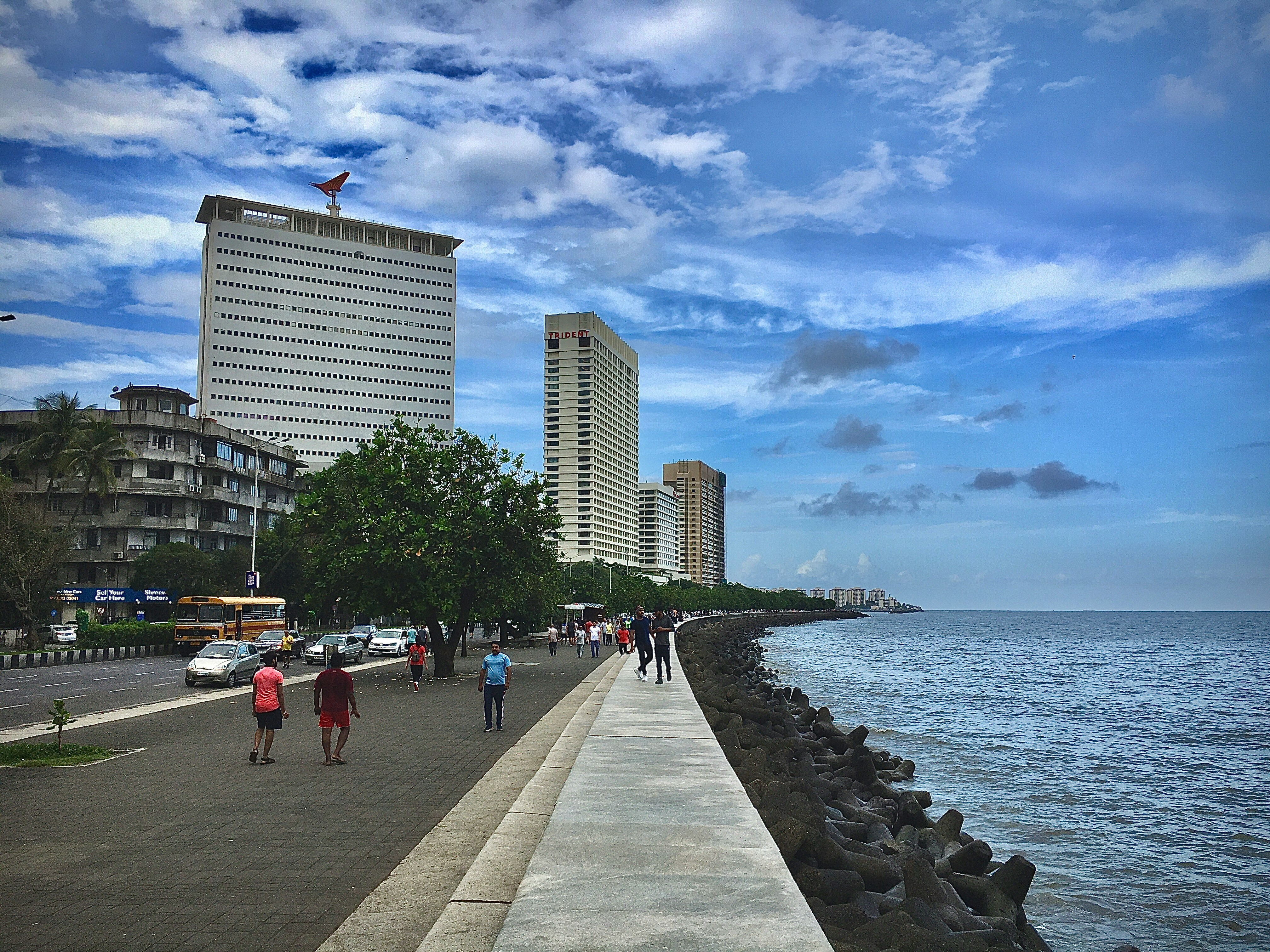 Mumbai waterfront with high-rise buildings